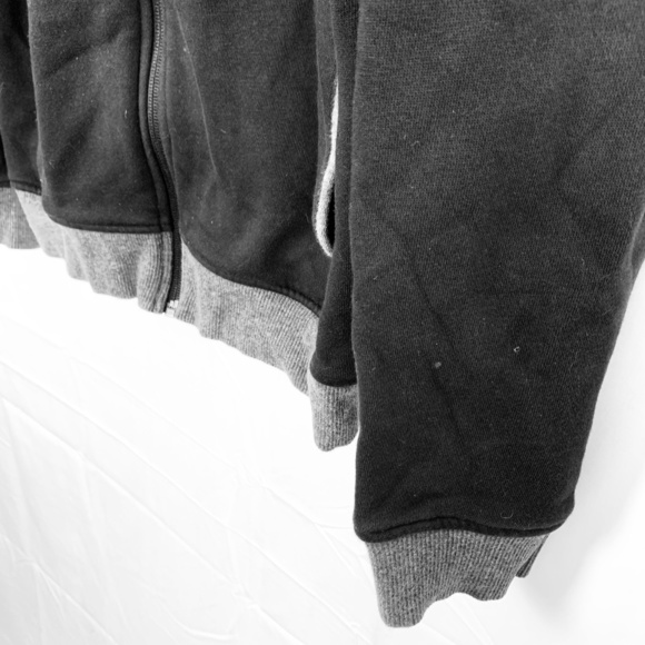 ADIDAS Full Zip Hoodie Sweatshirt Black Jacket S - Picture 8 of 16